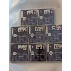 Lot Of 8 Iomega 100 MB Zip Drive Disks IBM Formatted Genuine Jewel Case NEW